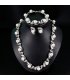 SET461 - Pearl necklace suit